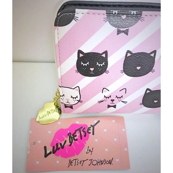 Luv Betsey Johnson Wallet Kitty Cat Change Purse - Picture 8 of 8